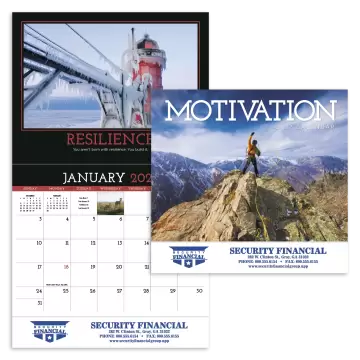 Motivation Appointment Wall Calendar - Stapled